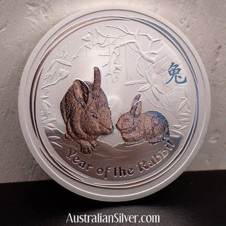 Perth Mint 2 Ounce Lunar Rabbit 2011 Silver .999 fine Silver - Australian Silver