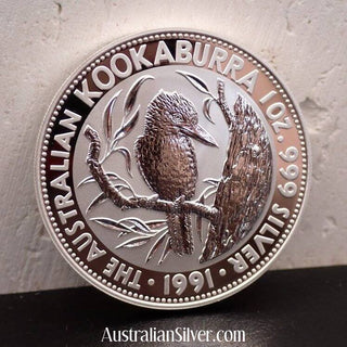 Perth Mint Silver Kookaburra One Ounce 1991 - Australian Silver