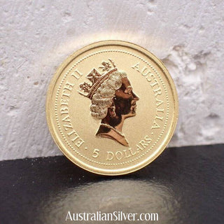 Perth MInt Lunar Year of The Mouse 1/20 OZ Gold 1996 - Australian Silver