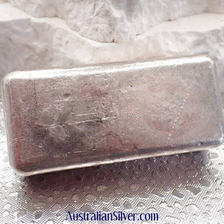 Ainslie Bullion Co 10 OZ Silver Bullion Bar 999.5+ Vintage