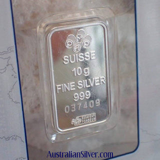 Pamp Suisse 10 Gram Silver Fortuna Bar Vintage